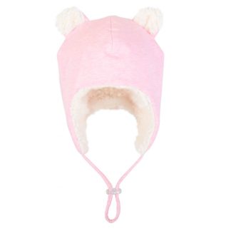 Bedhead Teddy Fleecy Beanie - Baby Pink Marle - 47cm / 6-12 Months / S