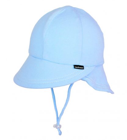 Bedhead Legionnaire Hat With Strap - Baby Blue - 47cm / 6-12 Months / S