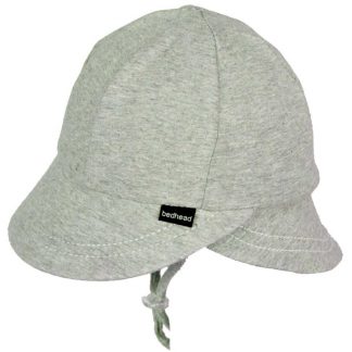 Bedhead Legionnaire Hat With Strap - Grey Marle - 50cm / 1-2 Years / M