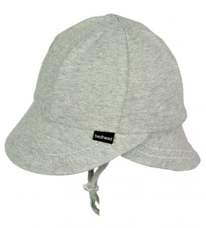 Bedhead Legionnaire Hat With Strap - Grey Marle - 52cm / 2-3 Years / L